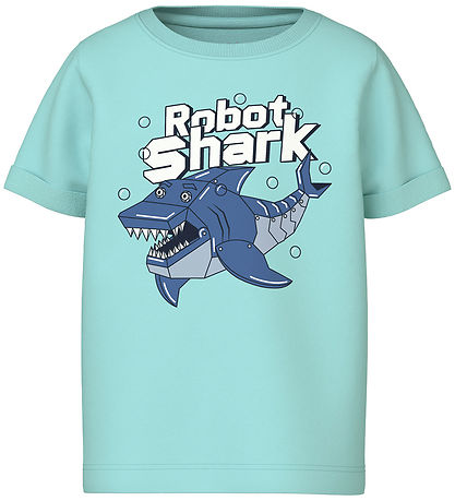 Name It T-Shirt - NmmVux - Blue Tönung/Shark