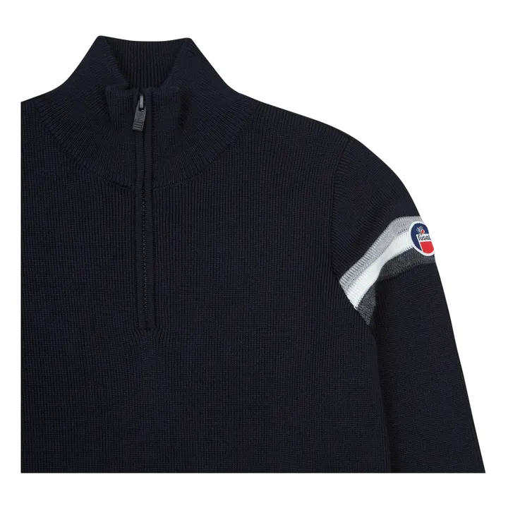 Fusalp Sweat Zippé Wengen  | Bleu marine