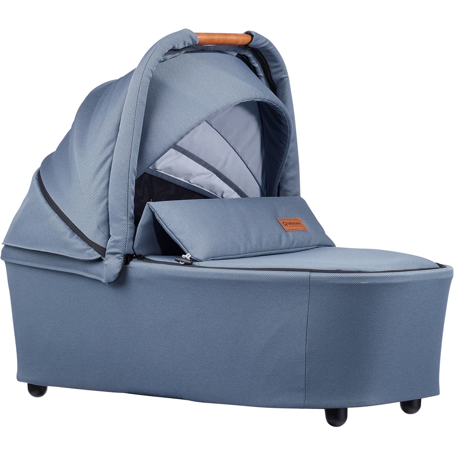 GESSLEIN Kombikinderwagen FX4 Life mit Handbremse, mittelblau  Palme