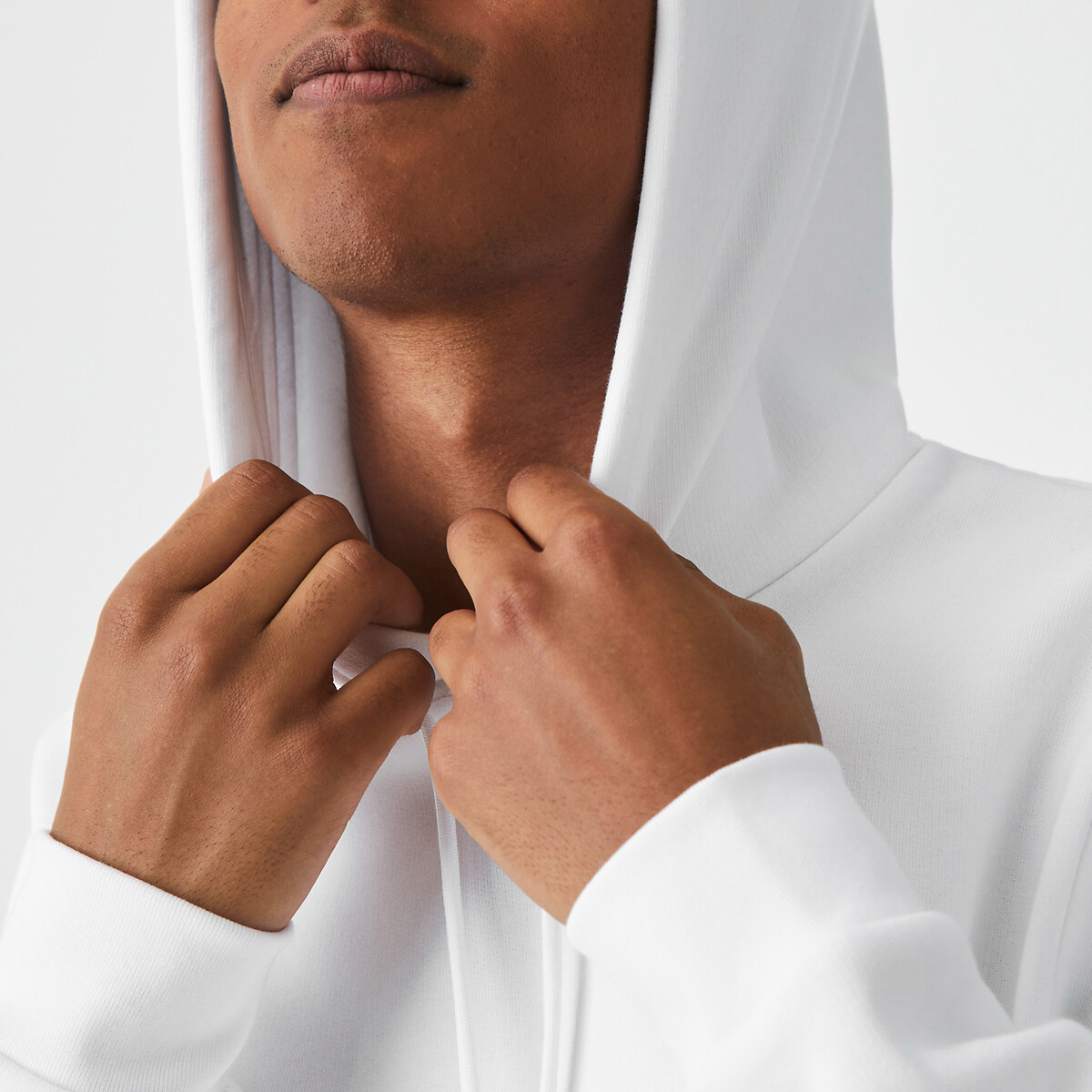Moletom com capuz de algodão LACOSTE