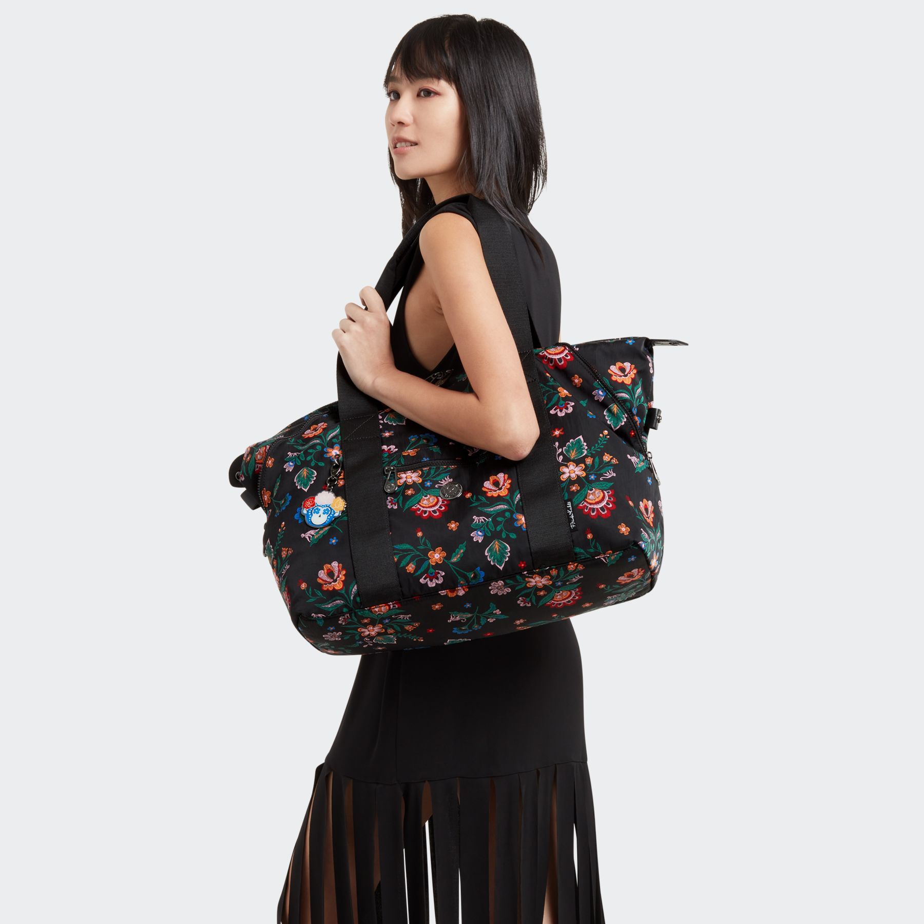 ART M Sac fourre-tout de taille moyenne Frida Kahlo Art - Frida Kahlo Floral