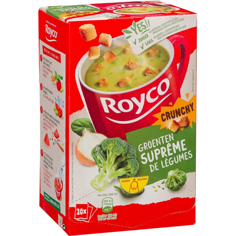 Soupe Royco Suprême de légumes - Boîte de 20 sachets