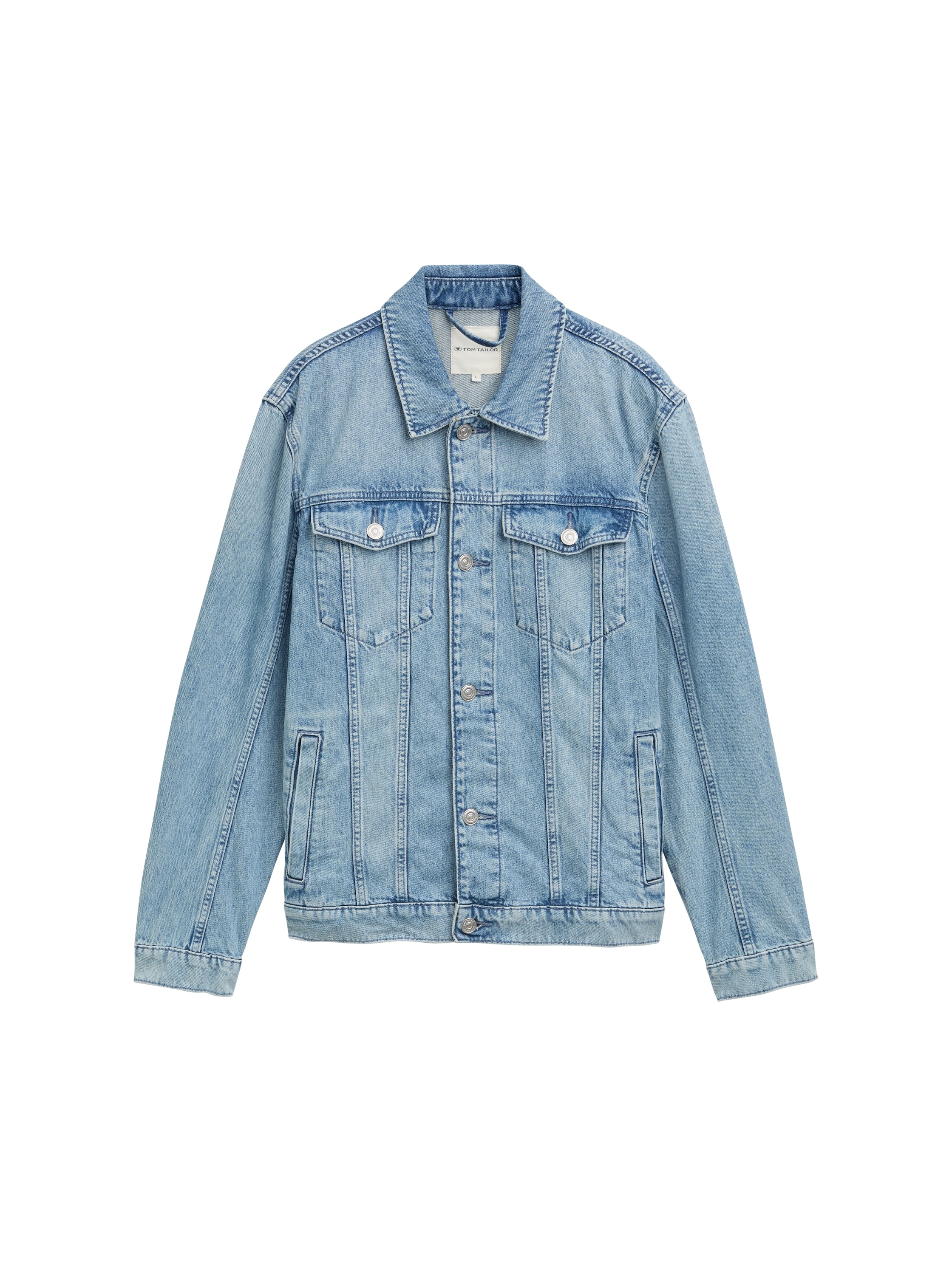 TOM TAILOR Jeansjacke ohne Kapuze mit Reverskragen