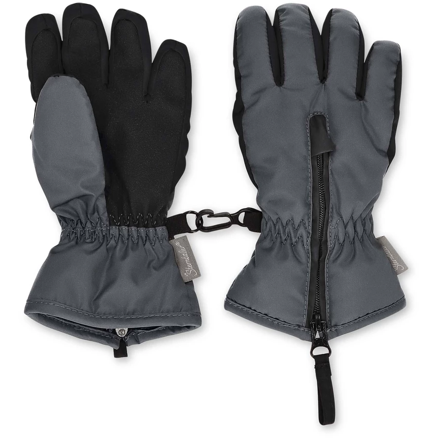 Sterntaler Fingerhandschuh zweifarbig eisengrau