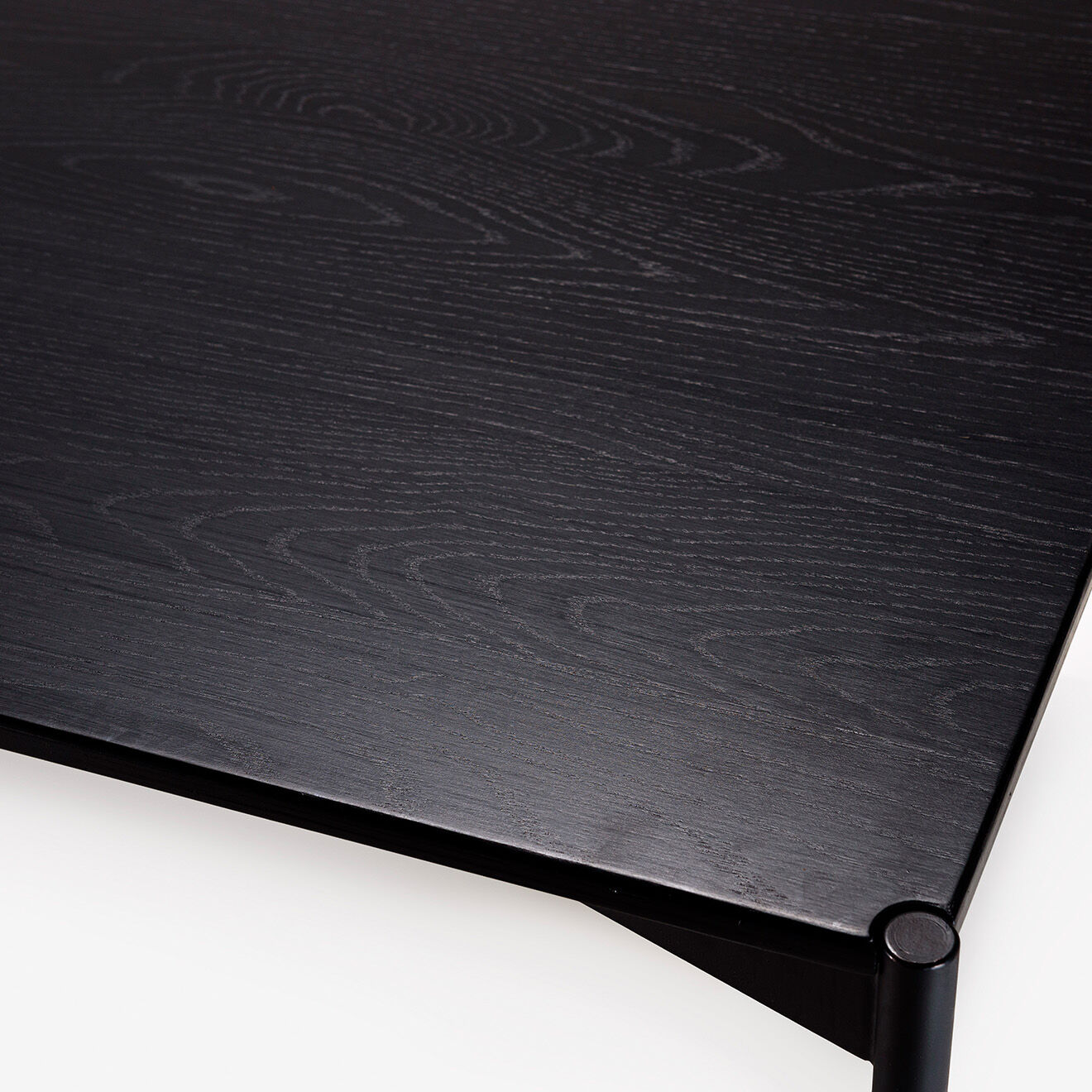 Macabane Table à manger rectangulaire Daly noire - 220x100 cm