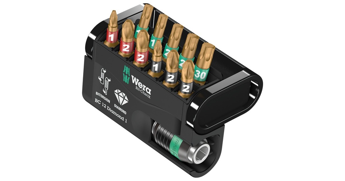 WeraBit-Check 12 Diamond 1 bitset  (12-delig)