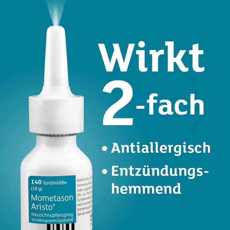 Mometason Aristo Heuschnupfenspray 50 µg, 2x18 g
