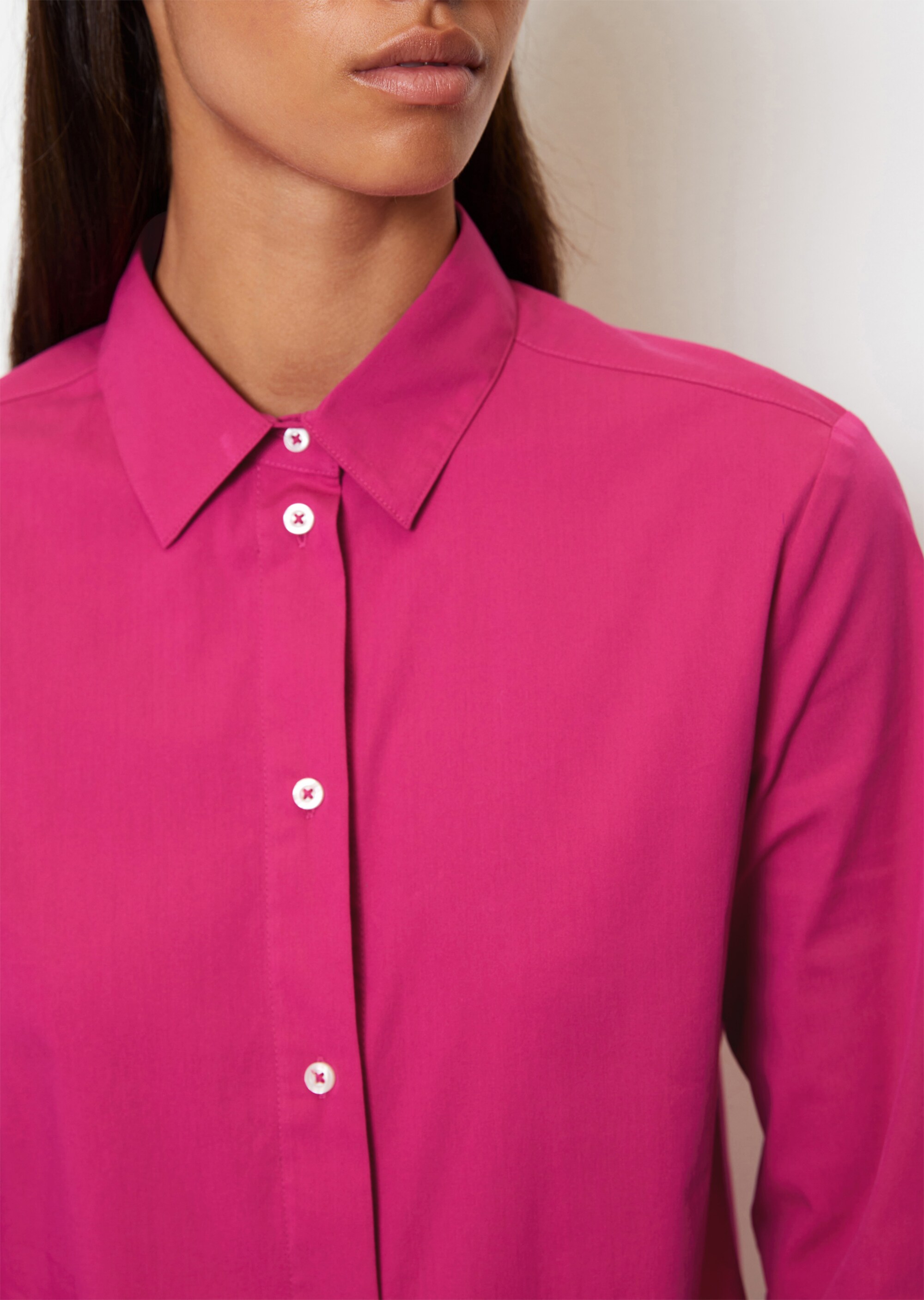Bluse shapedaus Stretch-Popeline
