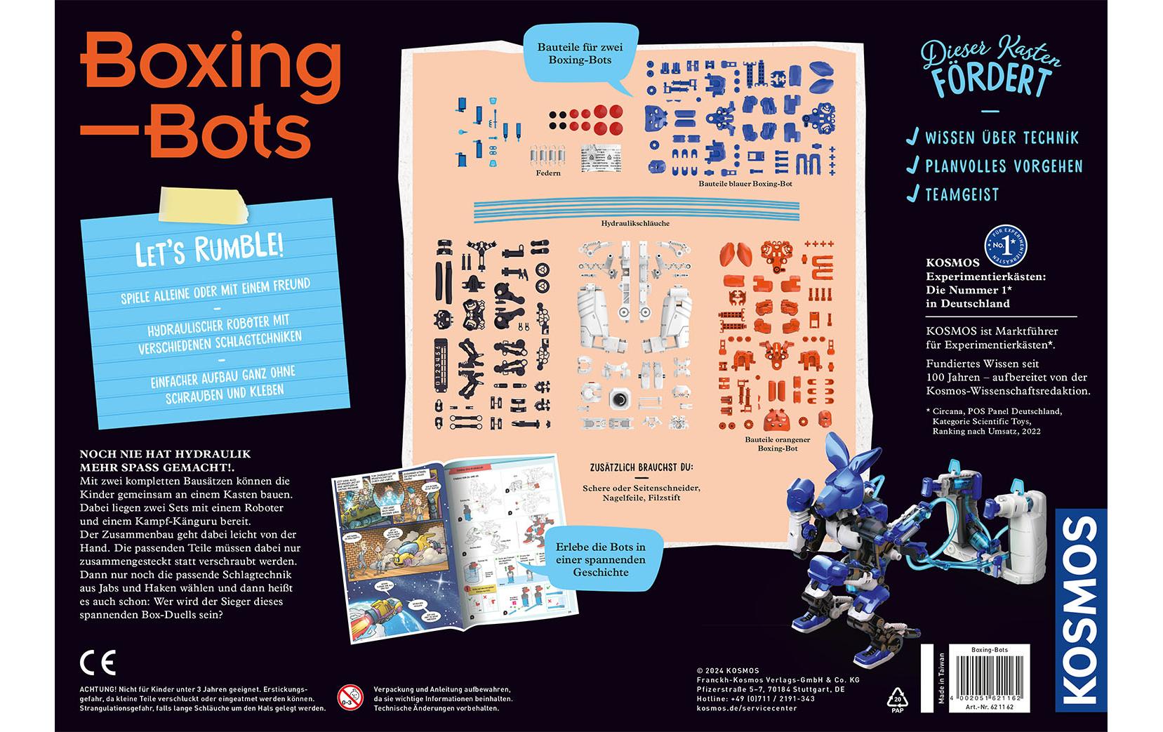 Experimentierkasten Boxing BotsZwei coole Roboter im Set mit Joystick