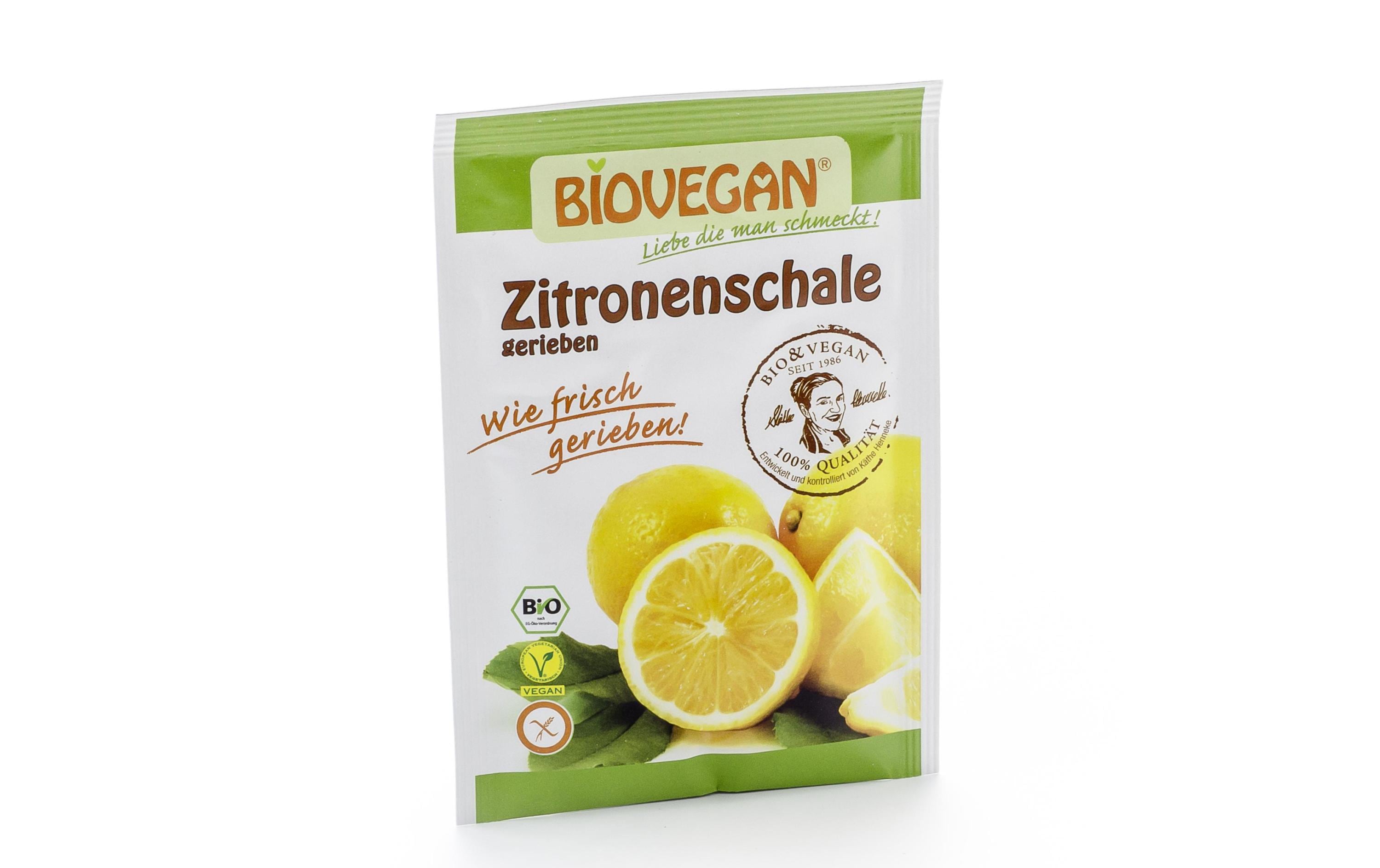 Bio Zitronenschale 9 gBio Zitronenschale gerieben und gefriergetrocknet