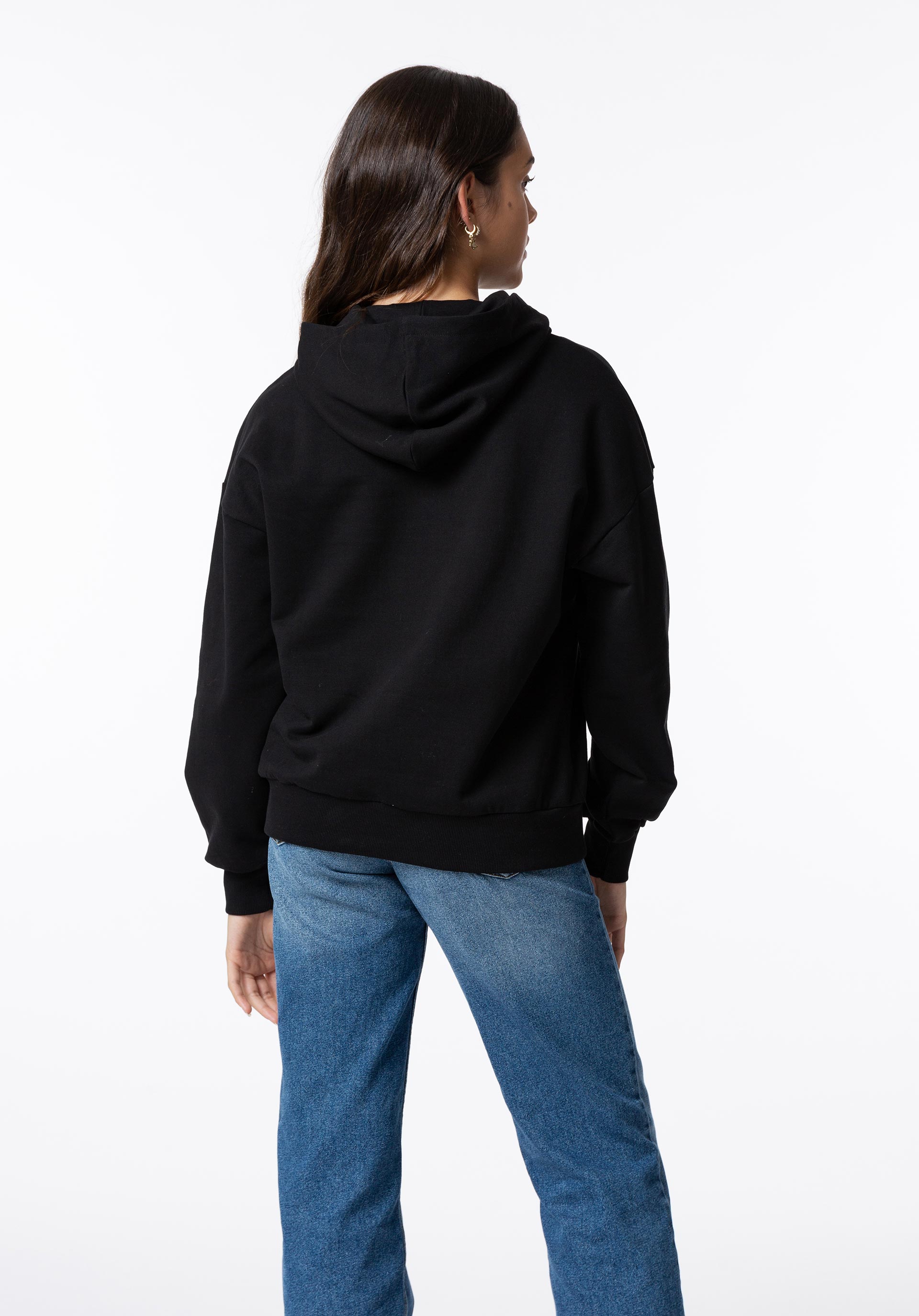 Hoodie com Bordado Frontal