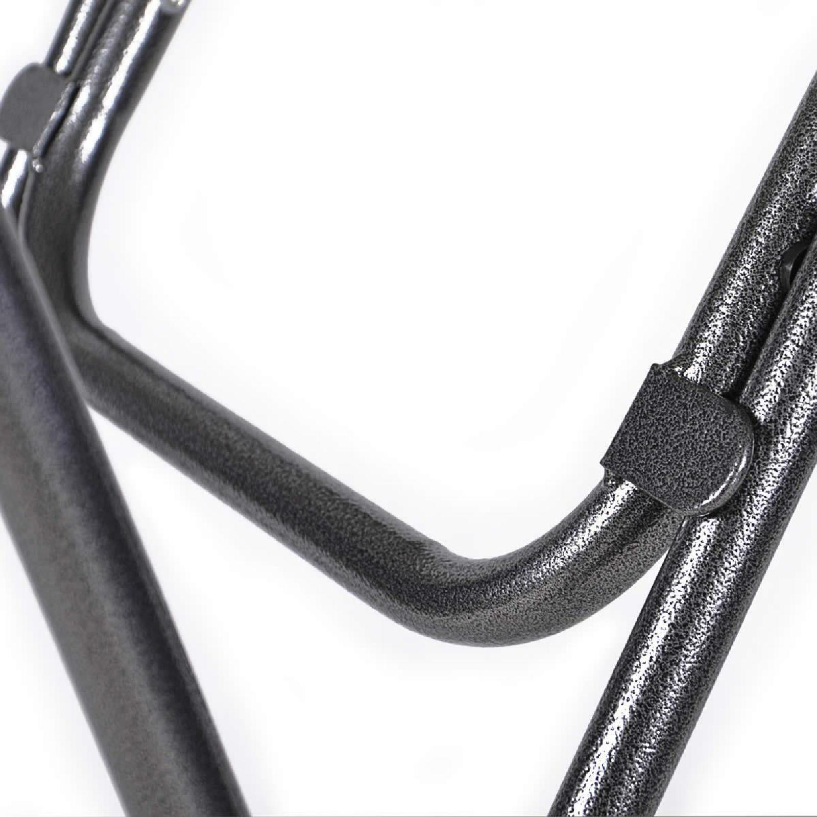VCM Partytisch Stehtisch klappbar mit Husse weiß Bistrotisch Bartisch 110 cm rund