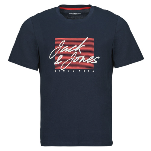 Jack & Jones - JJZURI TEE SS CREW NECK - Marine
