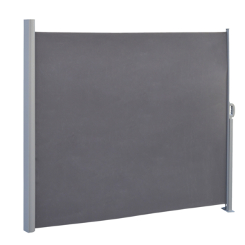 Windscherm oprolbaar antraciet 300 x 160 cm
