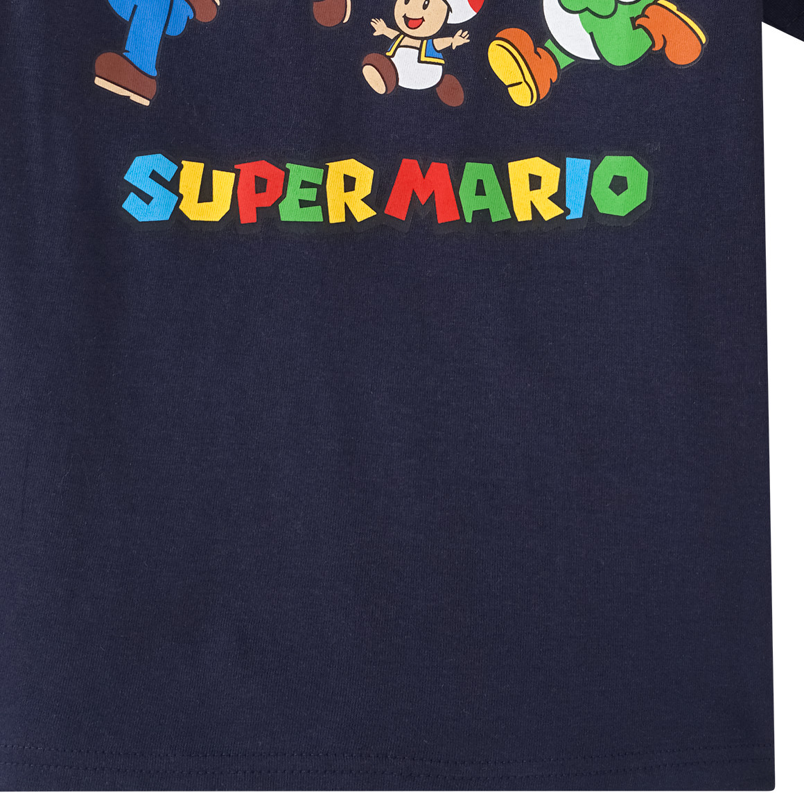 Topolino Super Mario T-Shirt mit Print dunkelblau