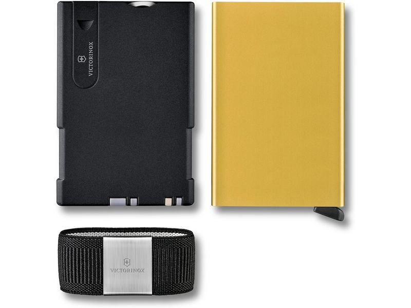 Victorinox Portemonnaie Smart Card Delightful Gold Geldbörse mit Kartenschutzhülle und Moneyband