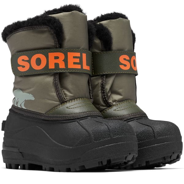 Après ski SOREL CHILDRENS SNOW COMMANDER STONE GREEN, ALPINE TUNDRA