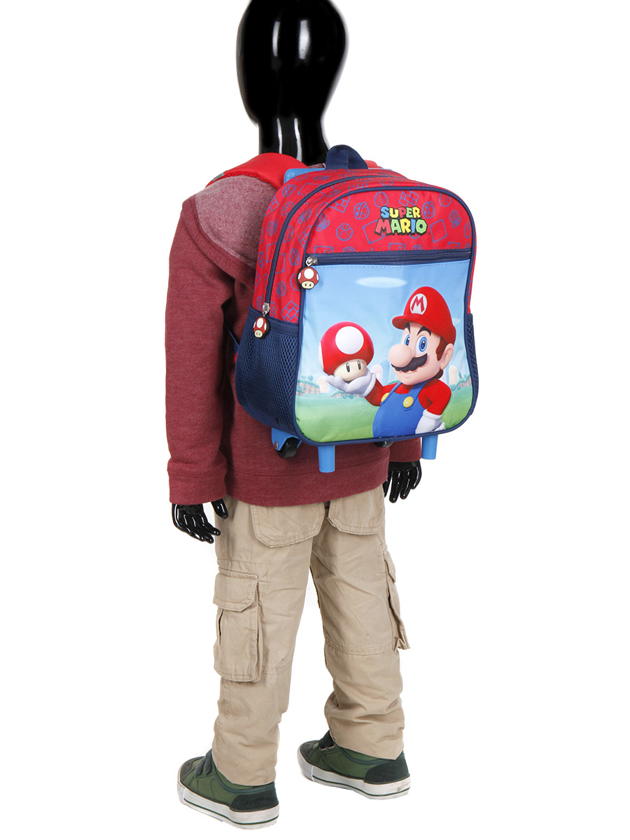 Sac À dos À roulettes Super Mario Super Champi XS
