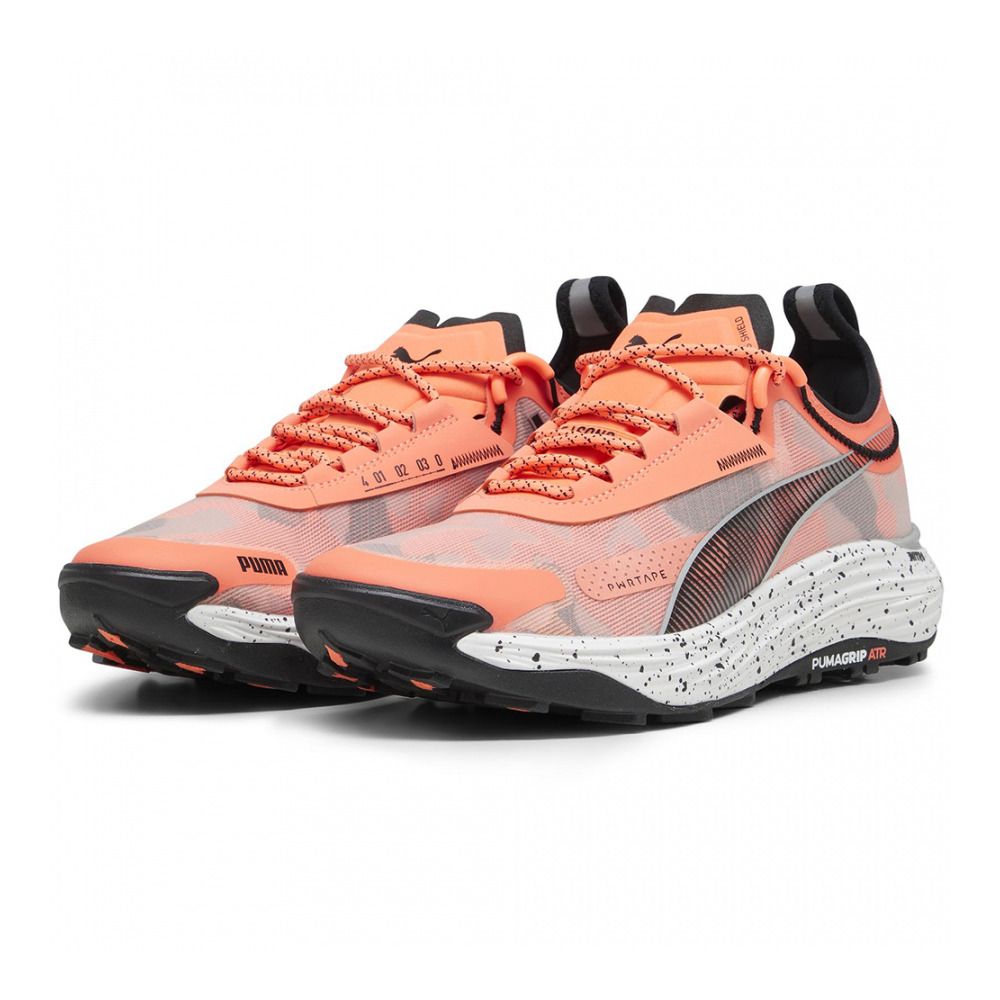 Puma VOYAGE NITRO 3 - Chaussures trail Homme neon sun/puma black