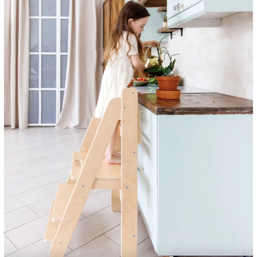 Montessori® Lernturm - zusammenklappbar - Learning Tower - foldable Montessori® by Busy Kids mehrfarbig