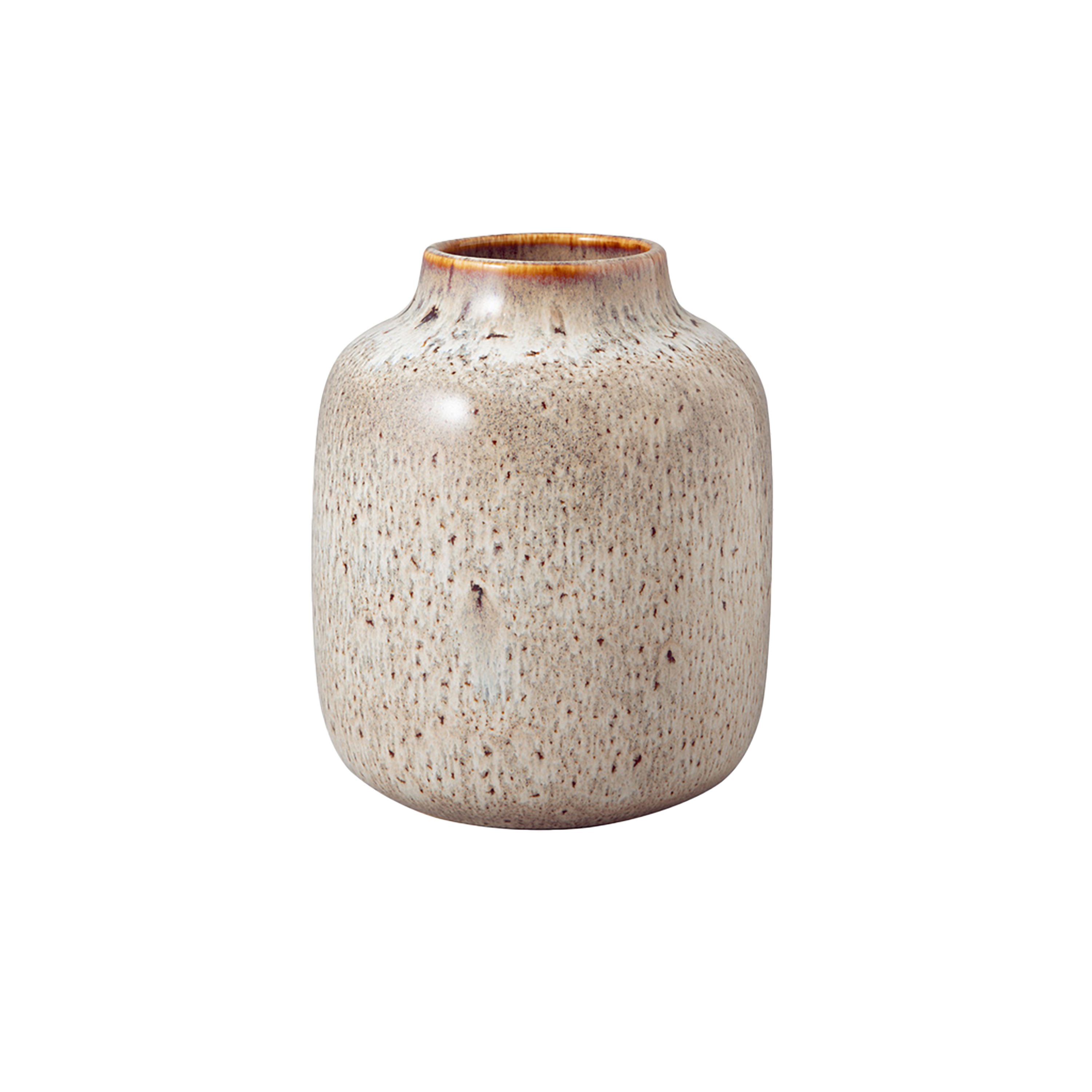 Lave Vase Beige, 5.1'' x 6.1'', earthenware