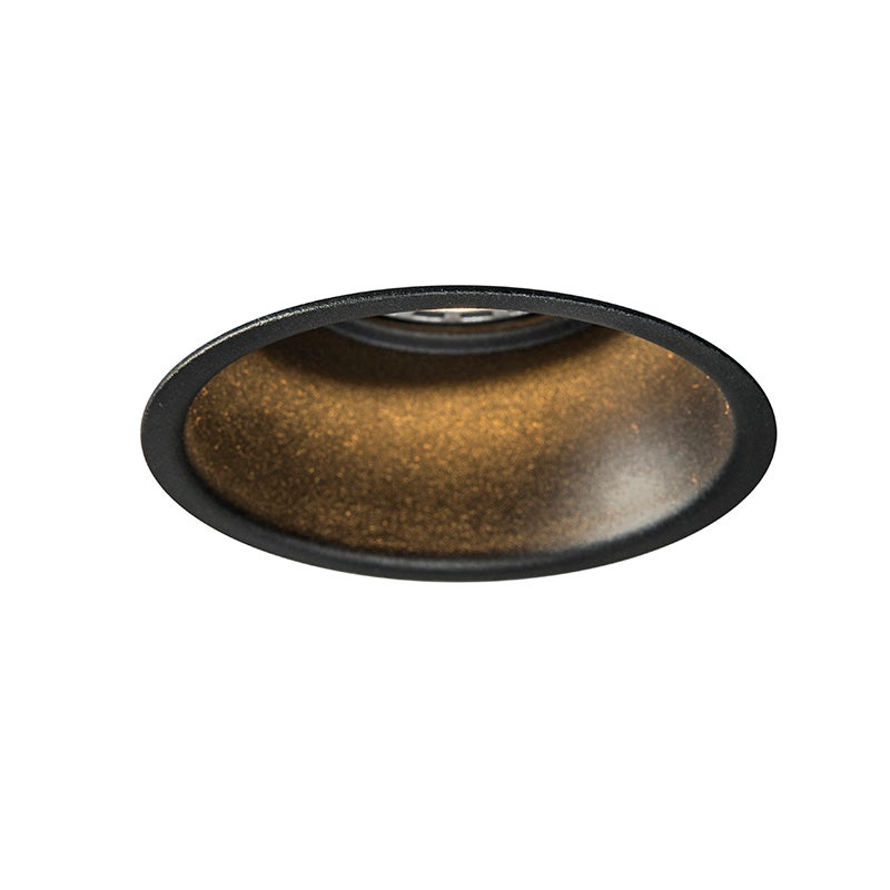 Ronde inbouwspot, zwart - Dept
