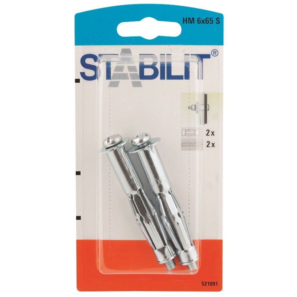 EKSPANDERPLUGG STABILIT 6X65MM 2STK