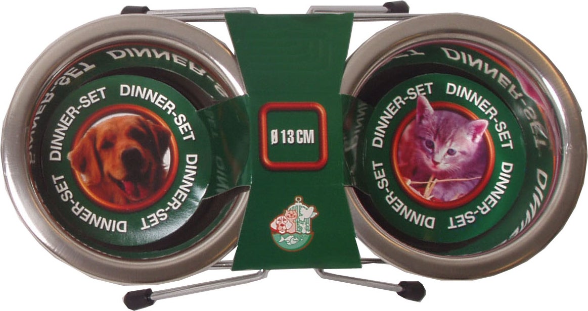 Dinner-set inclusief 2 RVS bakken 13 cm