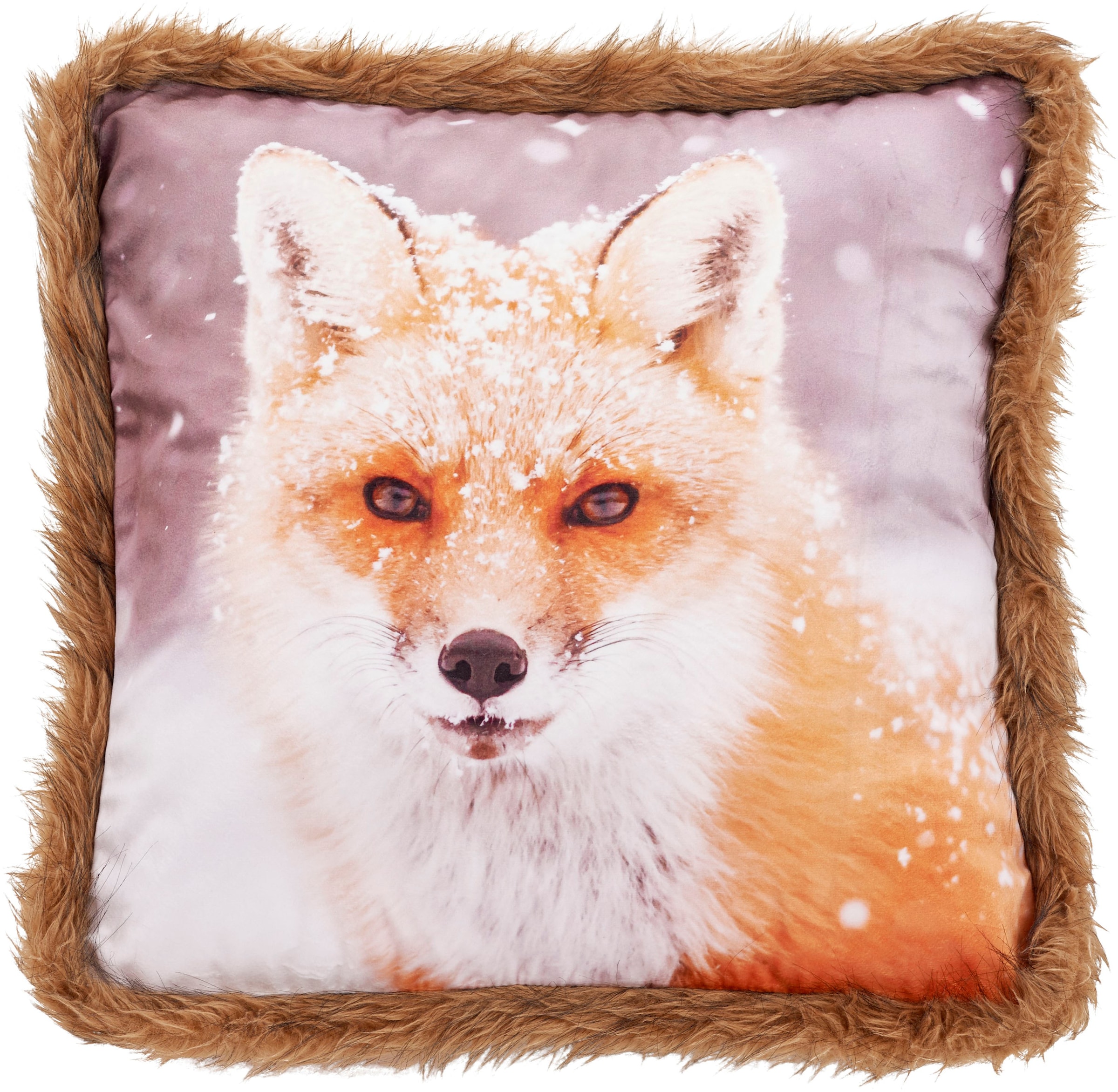 done.® Dekokissen »Fox« Bedrucktes Kissen in feinem Samtstoff