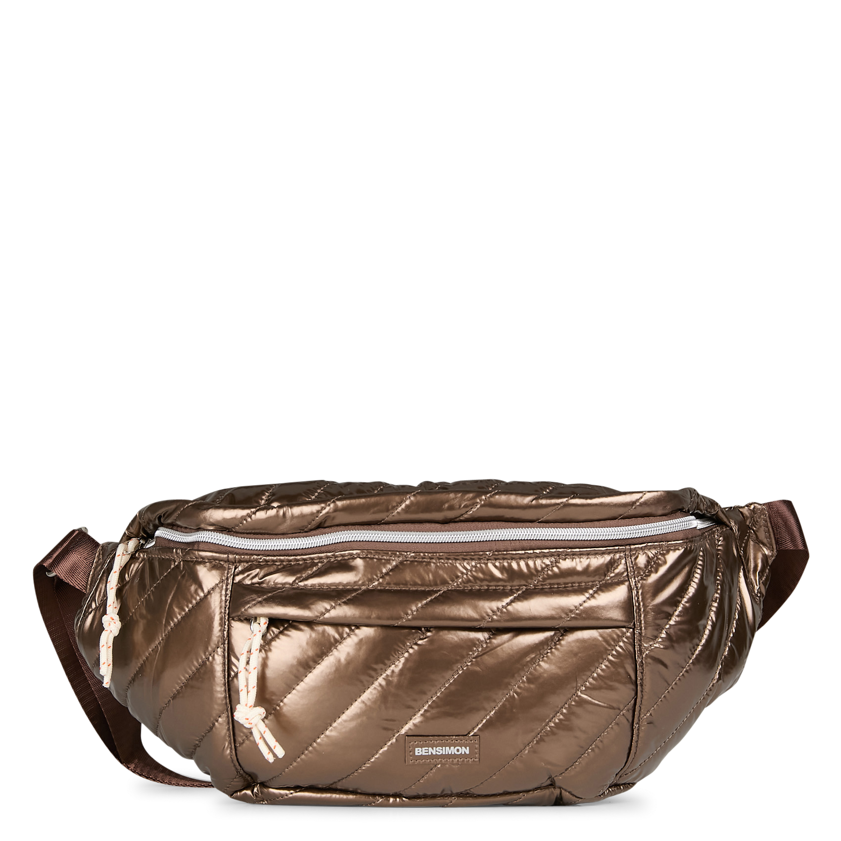 MANHATTAN - Sac banane matelassé| Marron