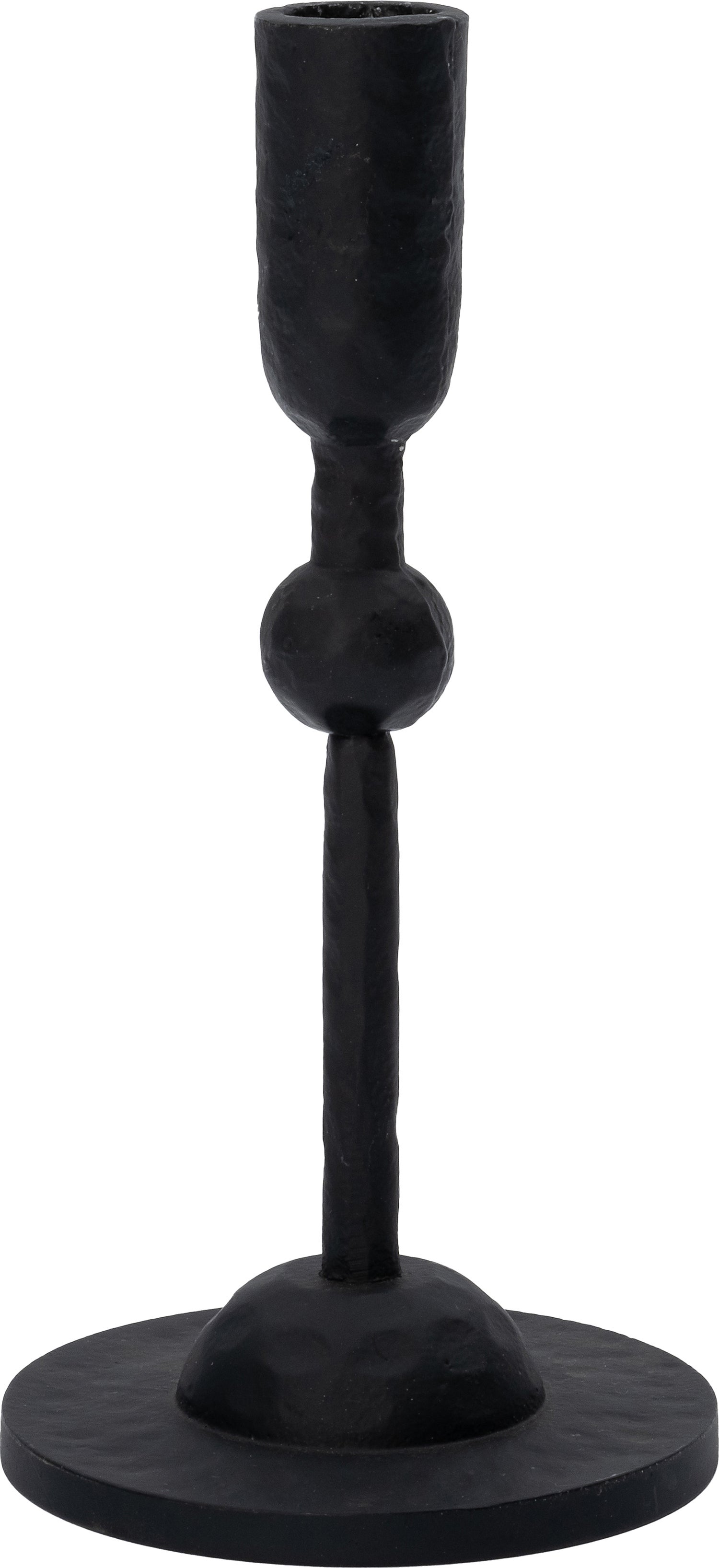 Intratuin kandelaar Lulu zwart D 10 H 21 cm