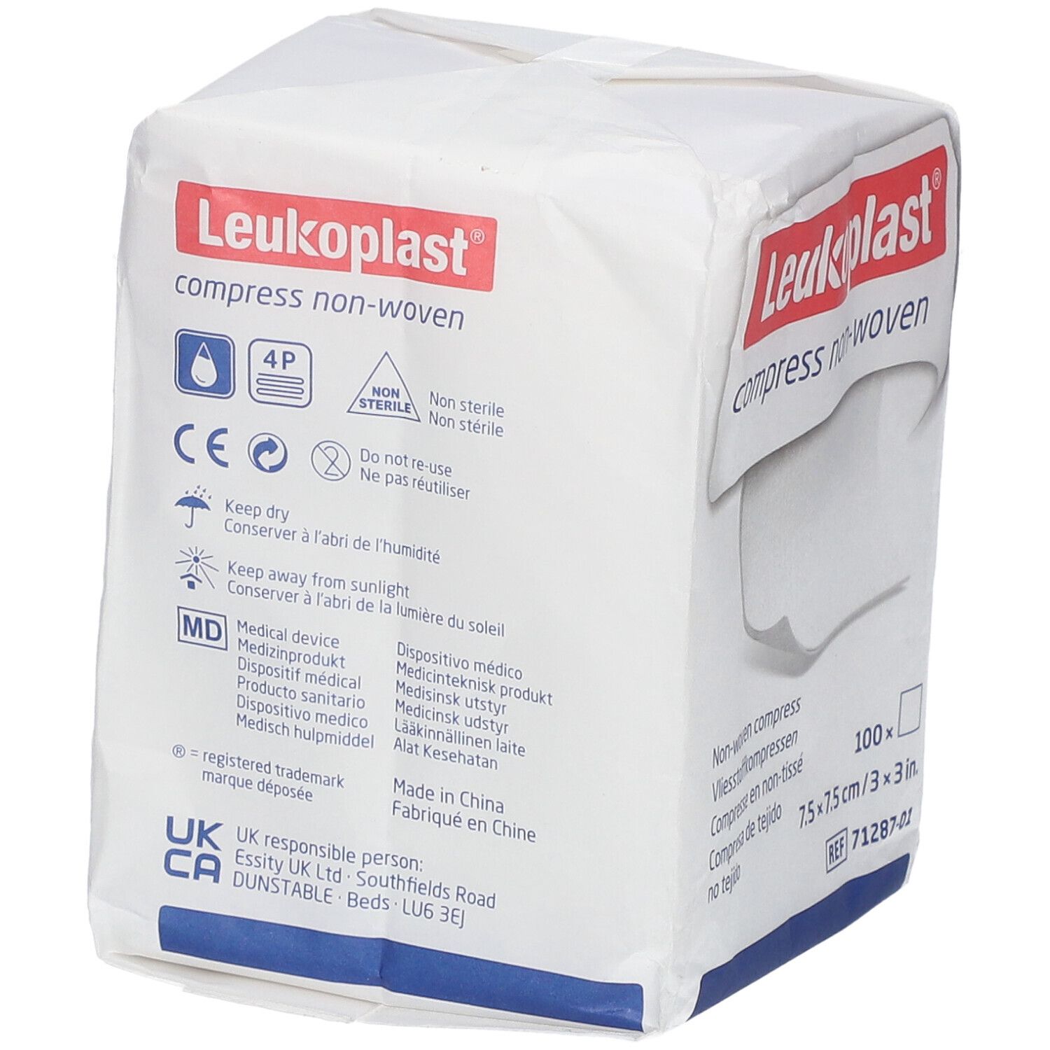 Leukoplast® compress non-woven 7,5 x 7,5 cm