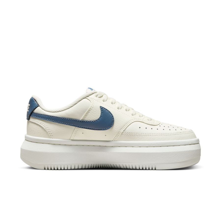 Nike Chaussures Court Vision Alta - Blanc Cassé/Bleu Femme