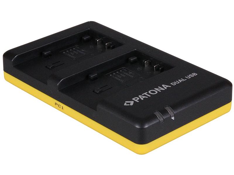 Patona Ladegerät Dual Panasonic VW-VBT190   Micro-USB Schnellladegerät mit extrem kompaktem Design