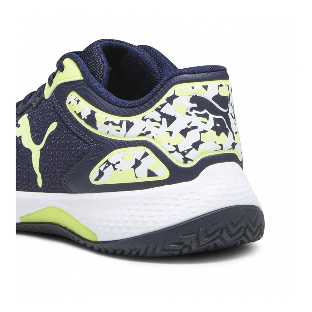 Puma SOLARCOURT RCT - Chaussures de padel Homme puma navy/fast yellow/puma white