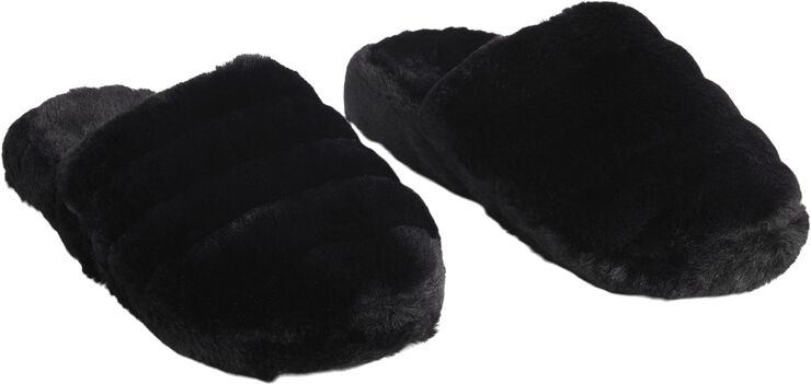 Ted Baker LOPSEY Faux Fur Mule Slipper Black