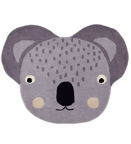 OYOY Teppich - 85x100 cm - Koala - Grau