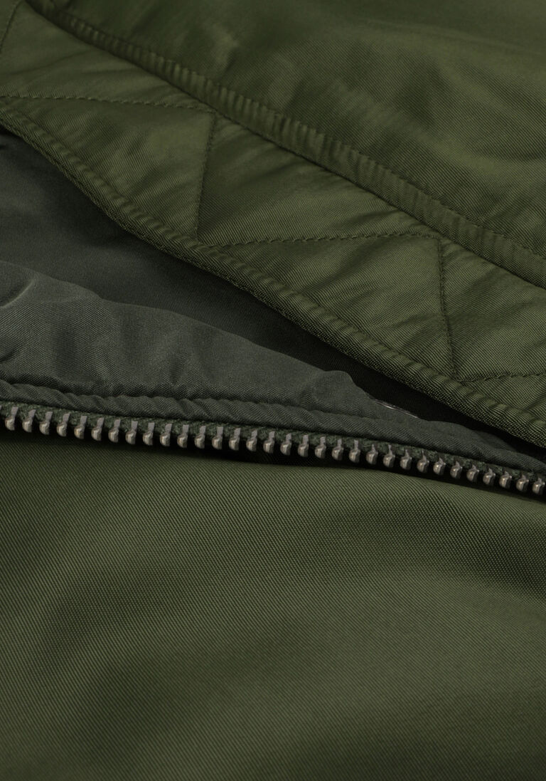 OBJECT groene object gewatteerde jas objmary oversize bomber jacket