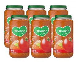 Olvarit 12m12 Tomaat kip rijst 250g