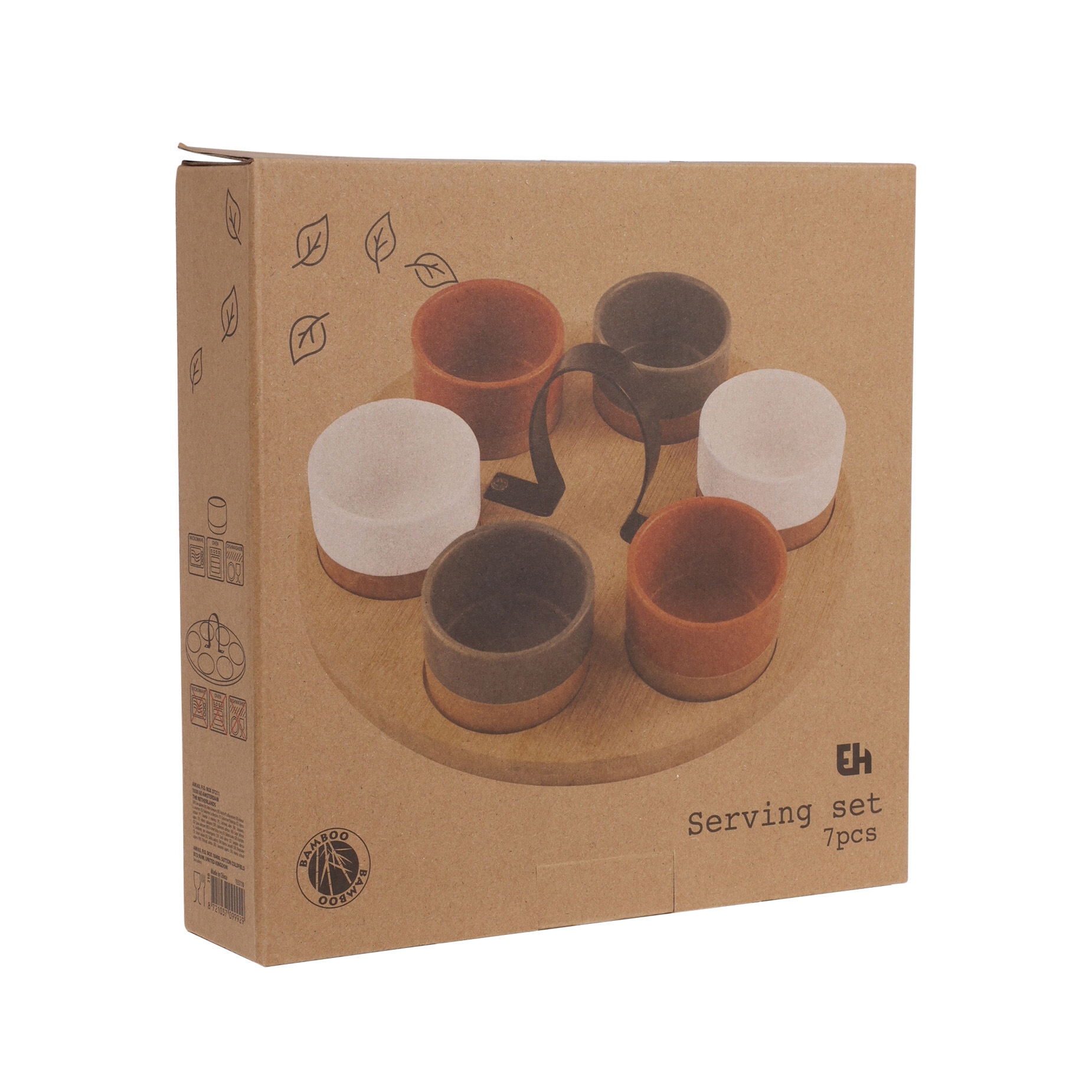 Apéroschale Servierset 7-teilig bunt