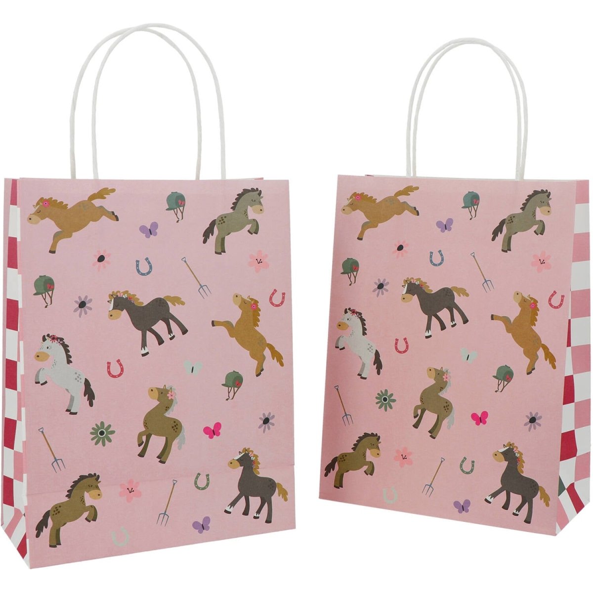 Paard Uitdeeltasjes 27cm 6st