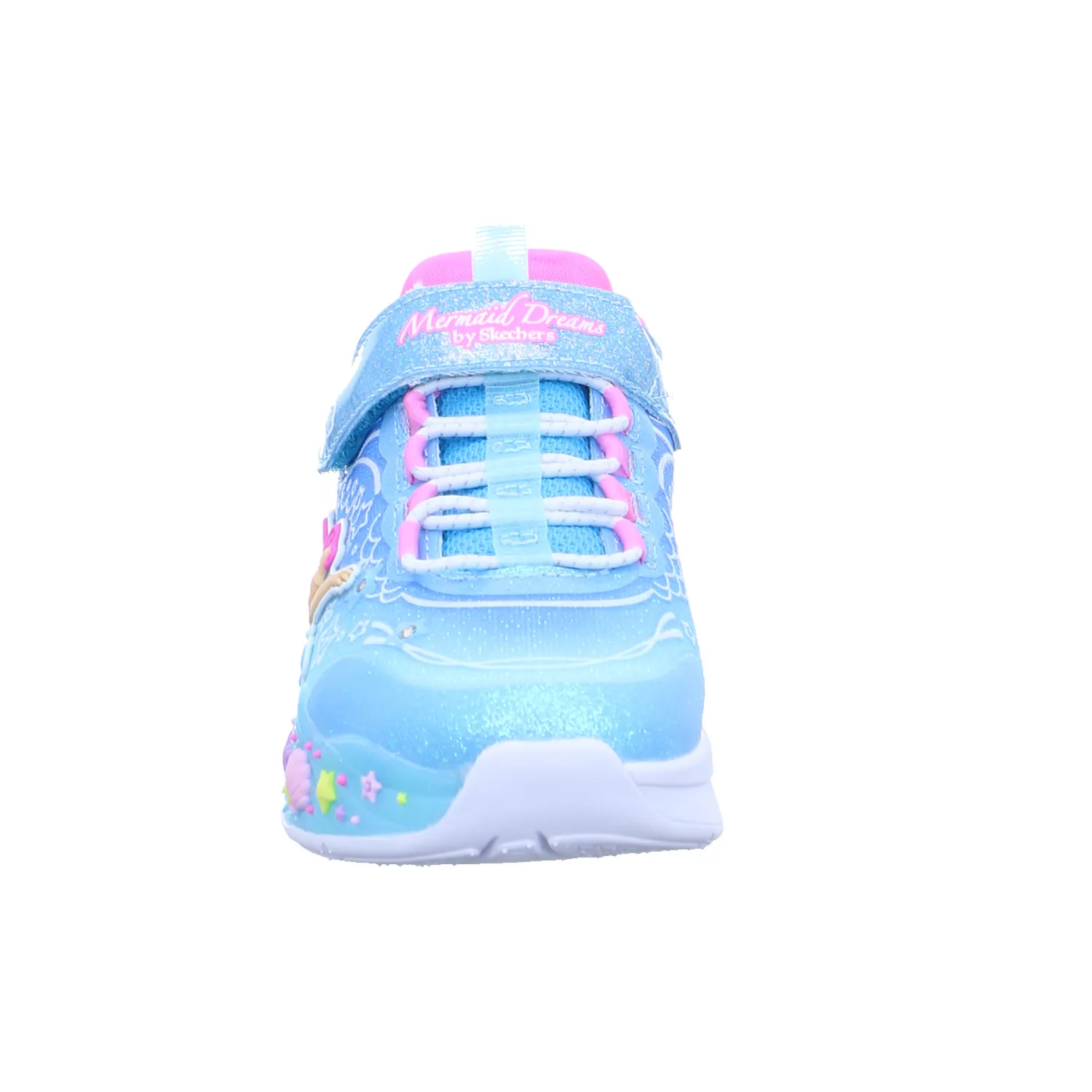 SKECHERS Kleinkinder-Halbschuh Klett Blau Synthetik  Sneaker