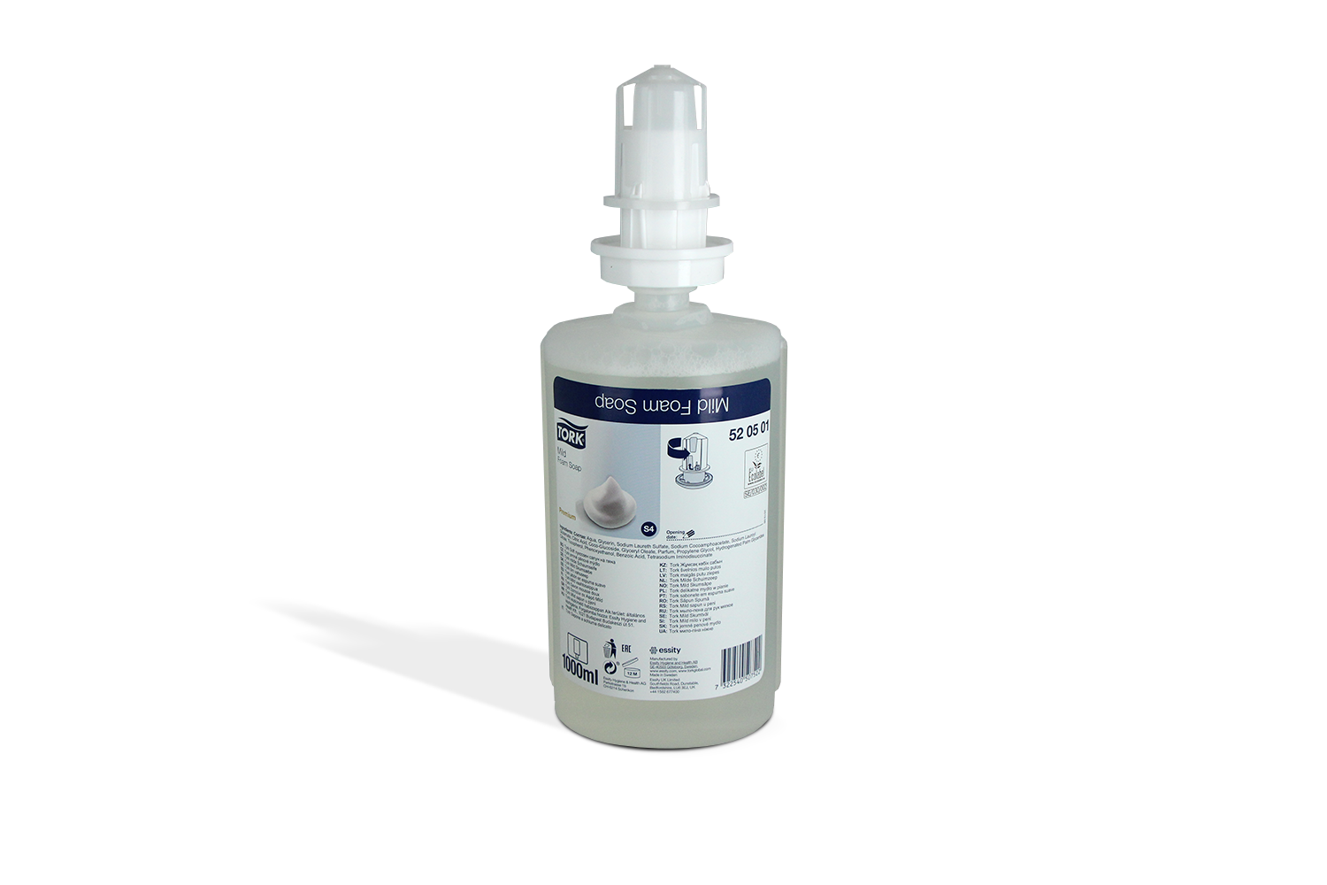 Tork schuim zeep S4 (520501) 6x1LTR