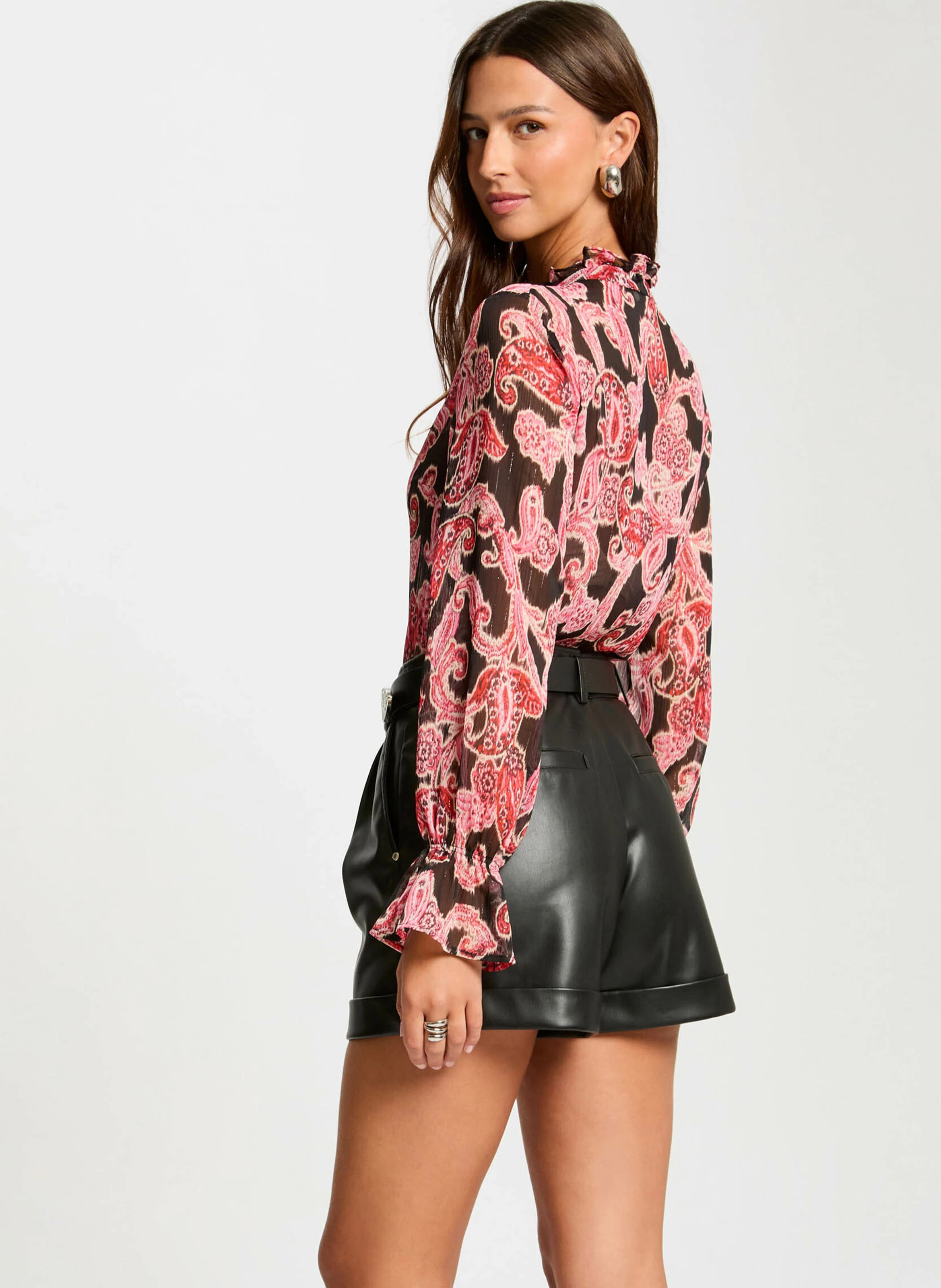CHOBO.F - Chemise imprimée à volants | Multicolore