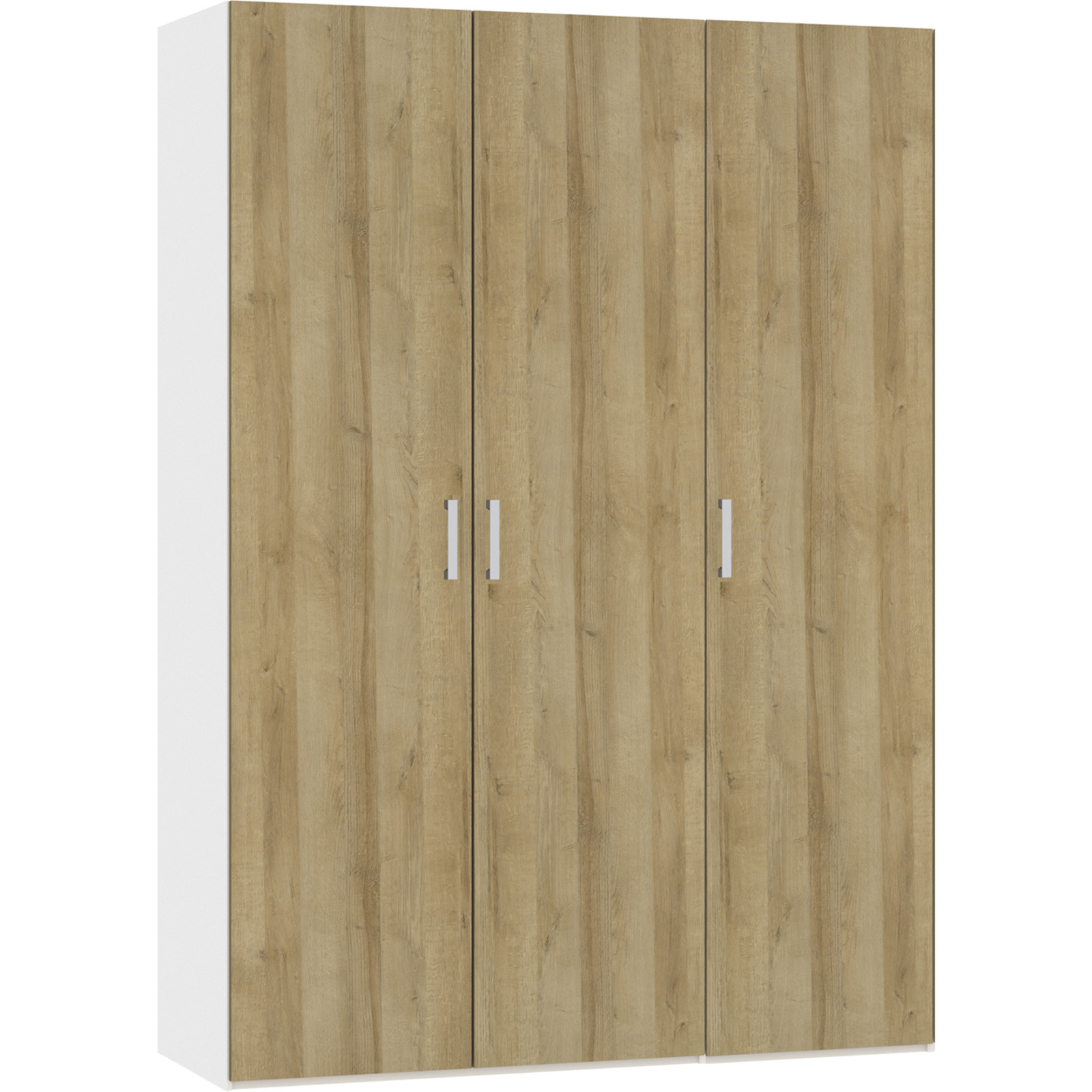 Schrank Schweizer 110 Eiche Natur weiss 102 x 215 x 59 cm, 102 cm