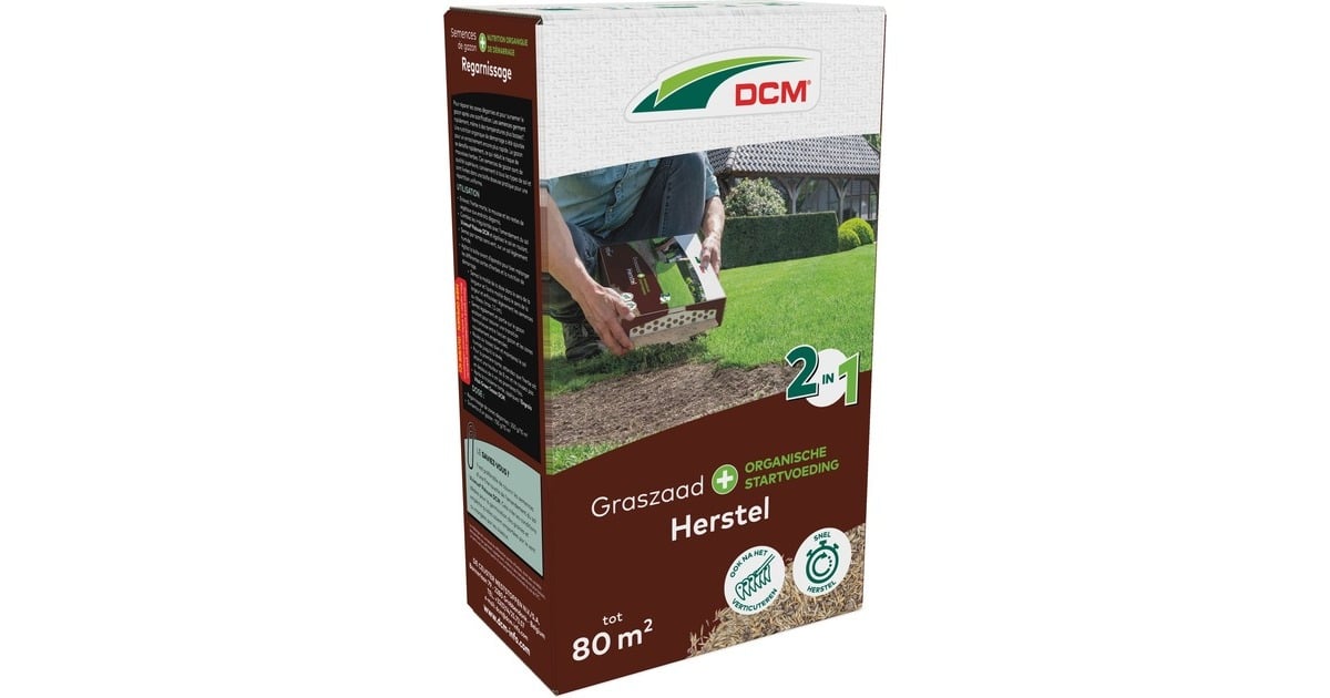 DCMGraszaad Plus Herstel 1,2 kg zaden  (Tot 80 m²)