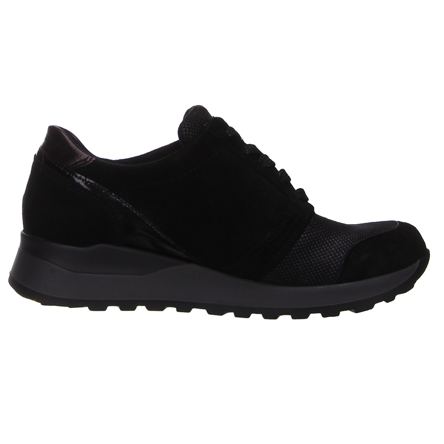 Waldläufer Sneaker schwarz schwarz