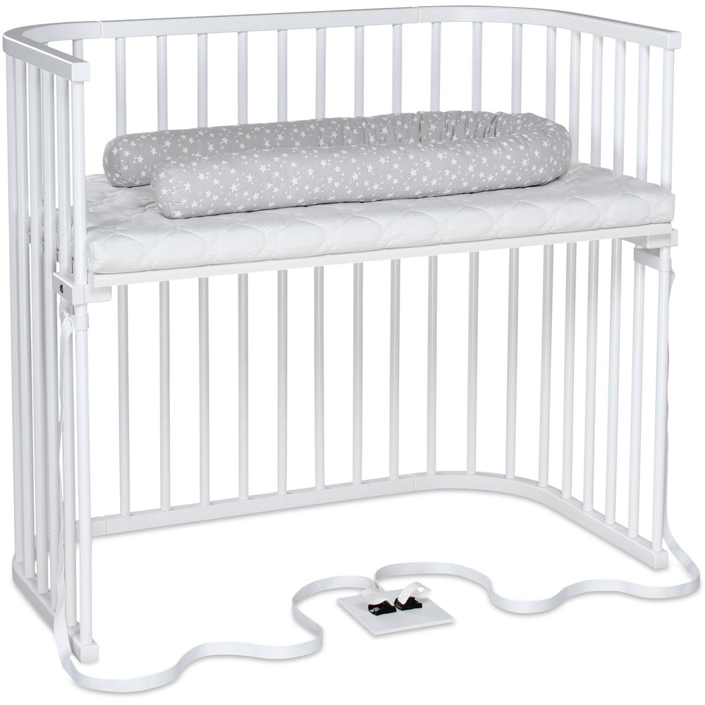Køb babybay® Bedside Crib Hvid Varnished Boxspring Xxl Co-Sleeper Babyseng