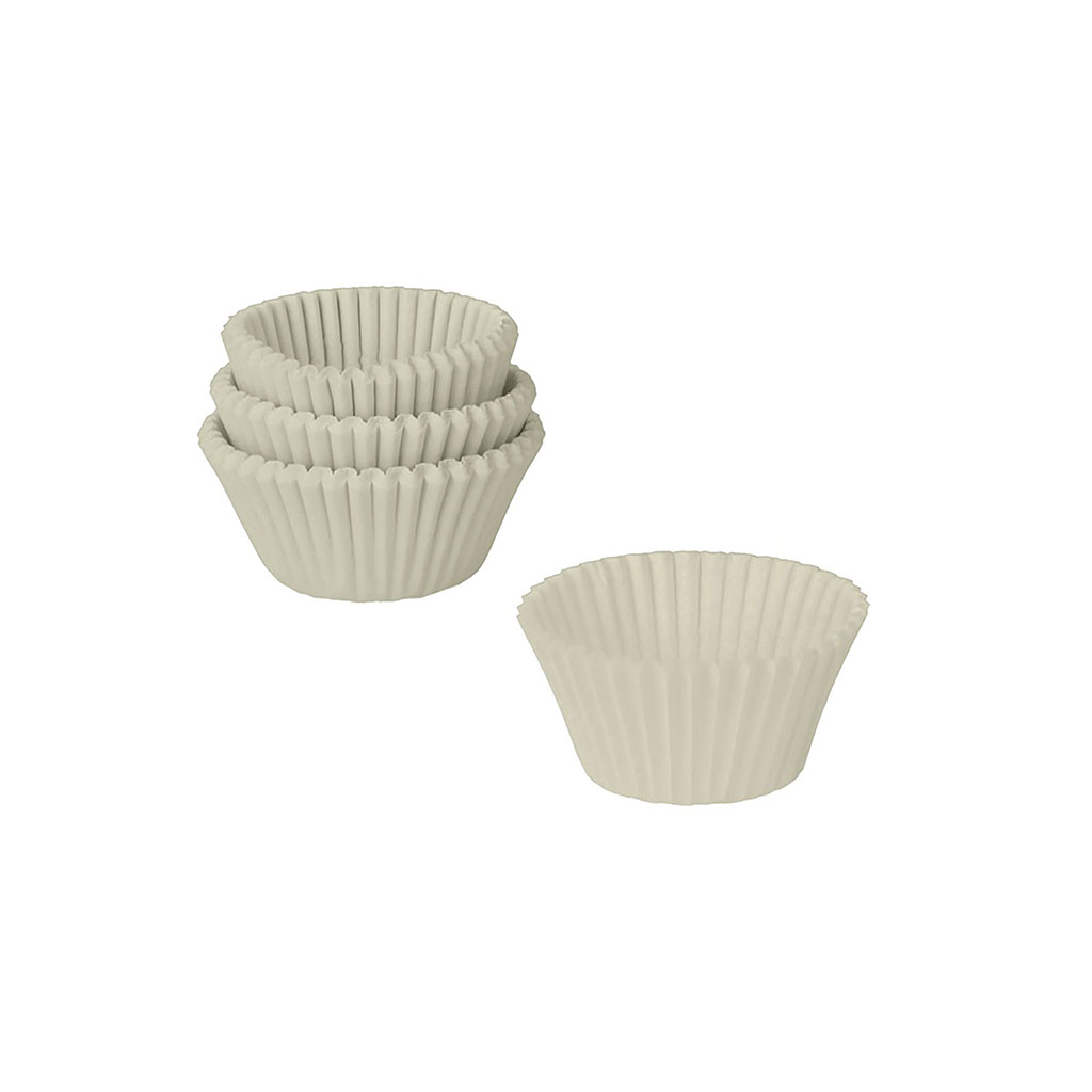 Lot de 75 caissettes unies blanches D 3.5cm