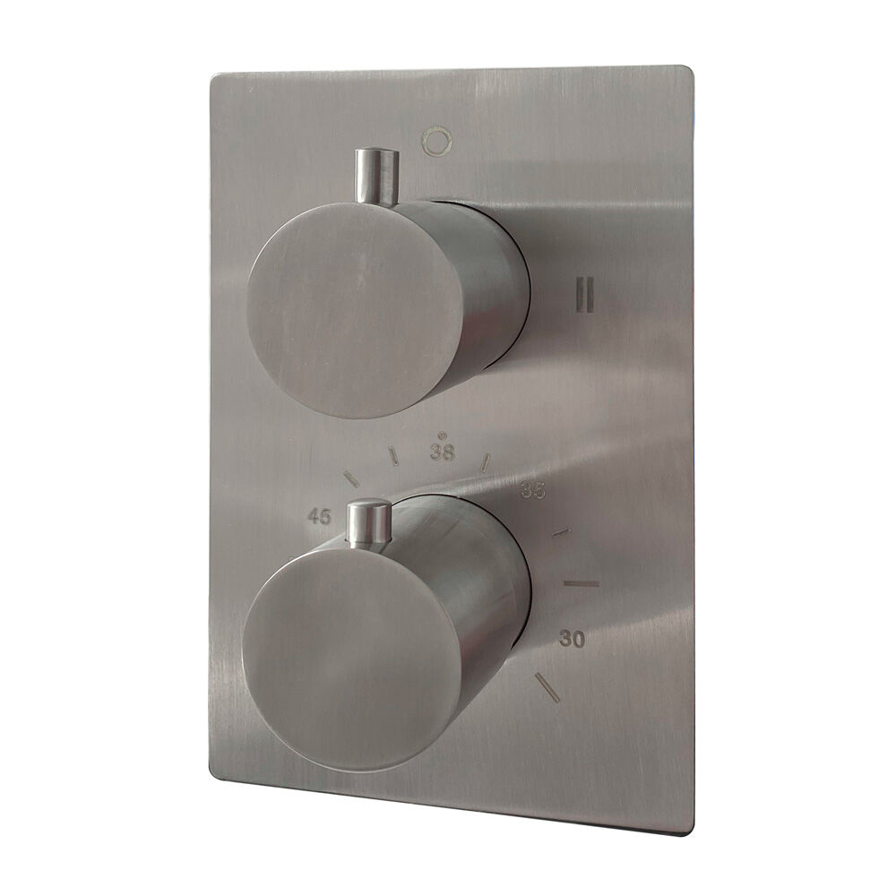 Saniclear Cube Pro inbouw regendouche met inbouw douchekop 30x30cm, glijstang en staafhanddouche RVS